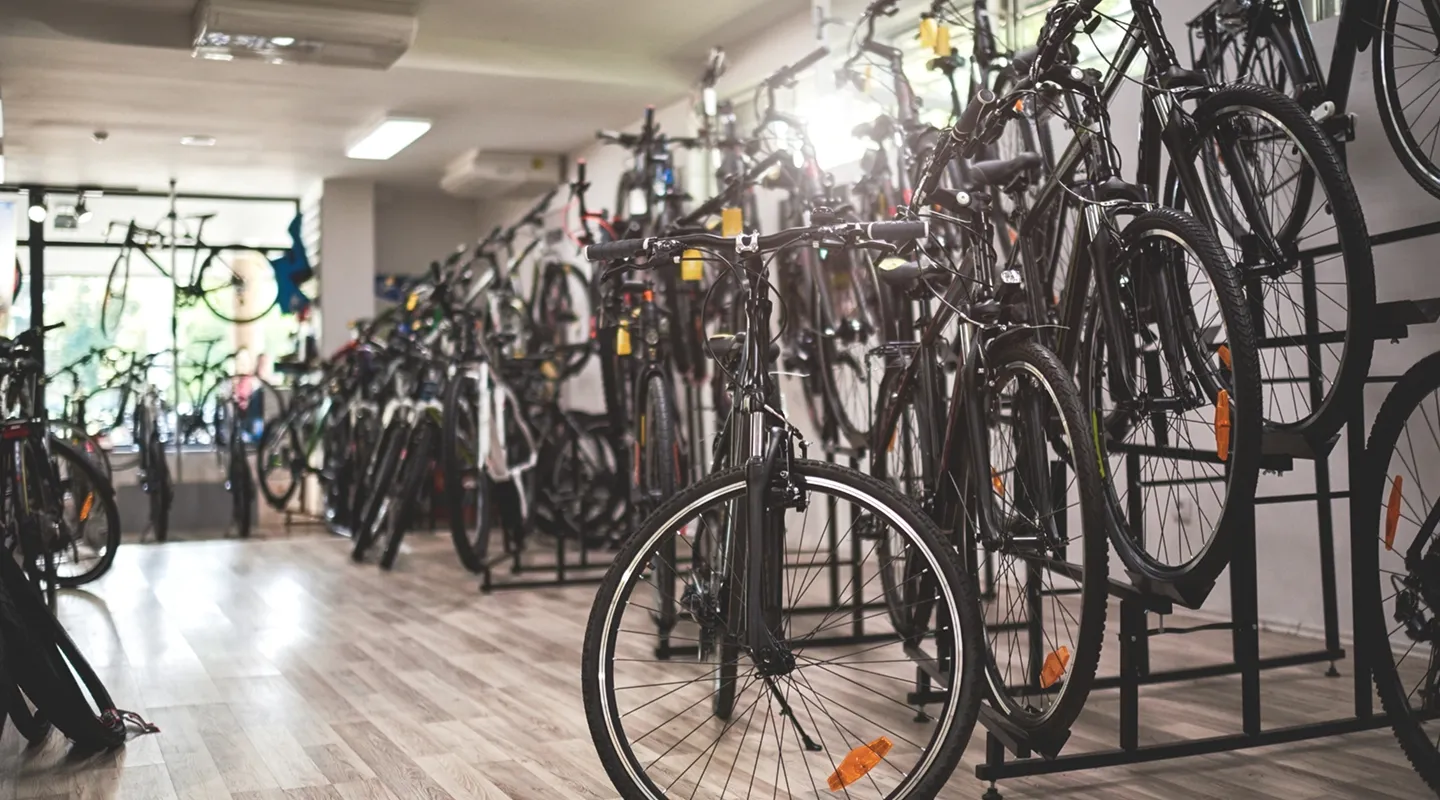 bike shop header banner
